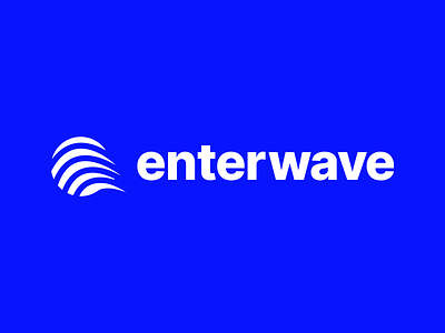 Enterwave brand branding concept design identity illustration logo logomark vector