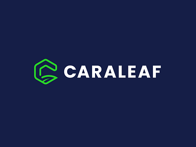 Caraleaf brand branding concept design identity logo logomark vector