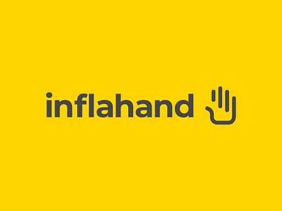 Inflahand brand branding concept design identity logo logomark vector