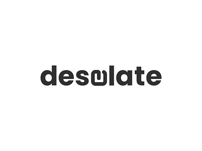 desolate brand branding concept design identity logo logomark vector