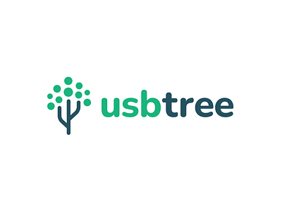 UsbTree brand branding concept design identity logo logomark vector