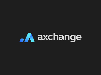 Axchange brand crypto cryptocurrency identity logo