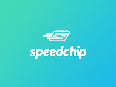 Speedchip brand concept identity illustrator logo