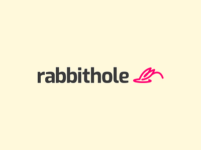 Rabbithole brand brand and identity concept logo logomark rabbit