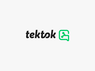 Tektok . brand concept logo