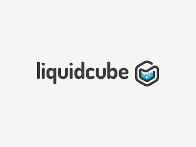 Liquidcube brand concept identity logo logomark