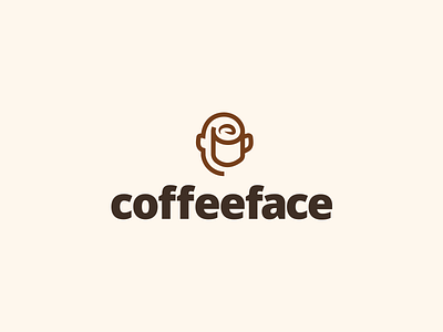 Coffeeface brand coffee concept identity logo