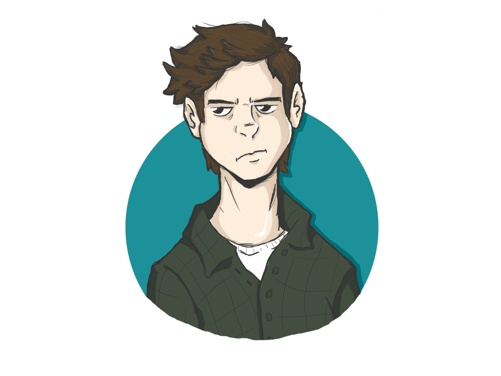 Drawing myself by Franklin Calles on Dribbble