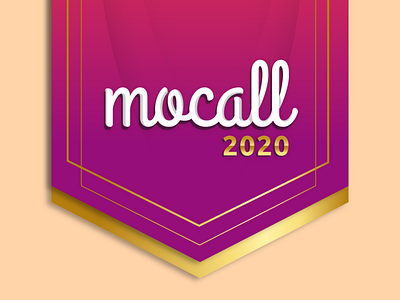New year Mocall Logo elegant illustrator new year