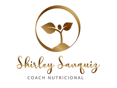 Shirley Sanquiz final Logo coach personal logo elegant illustrator nutricion