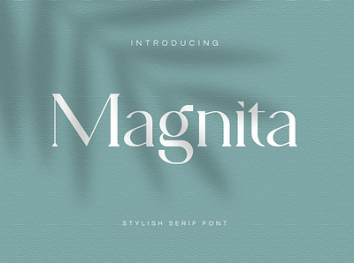 MAGNITA Serif Font classic clean display font elegant fashion feminine fonts layout lettering logo luxury magazine minimal presentation roman sanserif serif