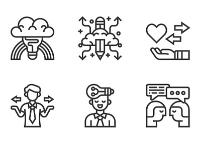 Mind Process analysis business character icon illustration innovation management marketing mind people service