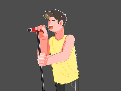 scream design illustration sing vector