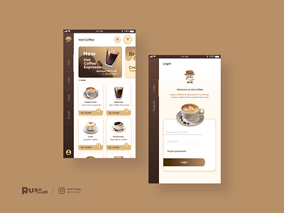 Hat Coffee - Reservation Apps cafe cafeteria café mobile app mobile app design mobile design mobile ui reservation restaurant ui design ui ux ux design web design