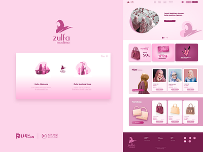 Zulfa Muslima - Muslim Women's Fashions Website ecommerce ecommerce app ecommerce shop fashion app mobile app mobile app design mobile design mobile ui ui design ui ux ux design web design web ui design web ui ux website design website ui design