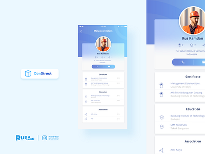 Construct - Construction Manpower Apps construction construction apps construction company construction website mobile app mobile app design mobile application mobile apps mobile design mobile ui ui design ui ux ux design web design web ui ux