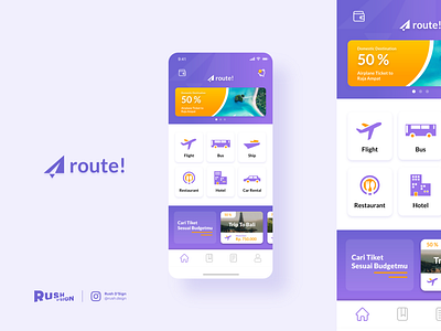 Route! - Travel Ticket Apps booking booking app mobile app mobile app design mobile apps design mobile design mobile designer mobile ui ticket app ticket booking ticketing tickets travel agency travel app traveling ui design ui ux ux design web design web ui ux