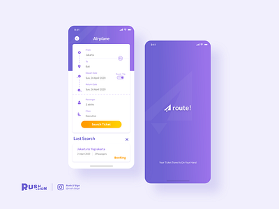 Route! - Travel Ticket Apps booking booking app flight app flight booking mobile app mobile app design mobile design mobile ui ticket app ticket booking ticketing tickets travel agency travel app traveling ui design ui ux ux design web design web ui ux