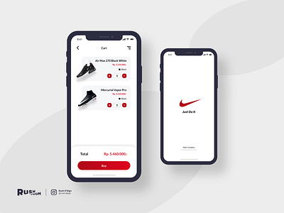 Just Do It Apps - Nike's Sneakers Store application design ecommerce app ecommerce design mobile app mobile app design mobile apps mobile design mobile ui sneakers store app ui design ui ux ux design web design web ui ux