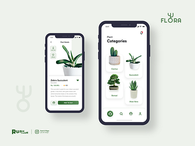 Flora - Plant Shop Apps flora mobile app mobile app design mobile apps mobile design mobile ui plant plant shop plants ui design ui designer ui ux ux design web design web ui ux