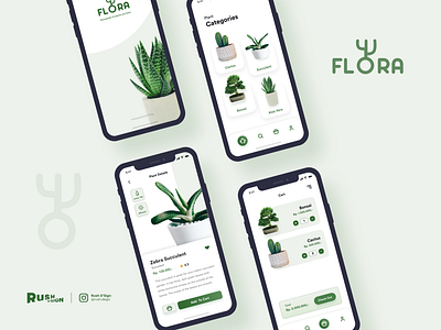 Flora - Plant Shop Apps flora mobile app mobile app design mobile apps mobile design mobile ui plant plant shop plants ui design ui designer ui designers ui ux ux design web design web ui ux