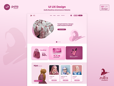 Zulfa Muslima eCommerce Website - UI UX Design