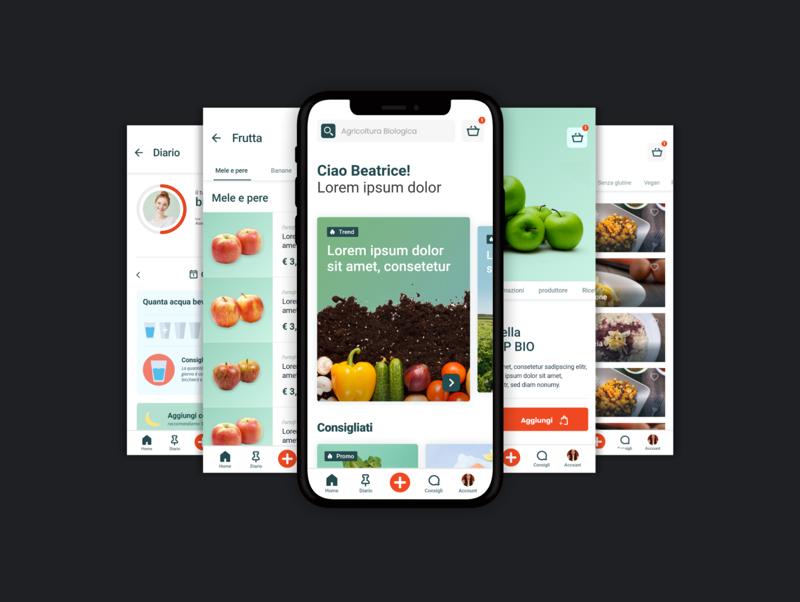 Delivery app by Daniele Zecchino on Dribbble