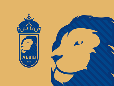 Lion emblem badge design crown flat football club geometry lion face majesty royal shield silhouette soccer rebrand vector
