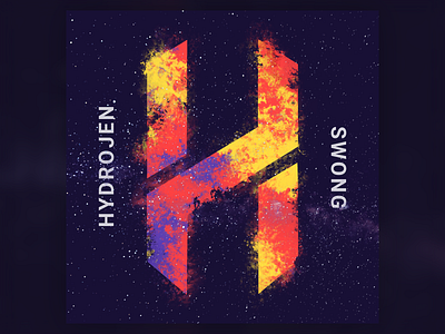 Hydrojen - Swong Album art album art album cover art cosmos graphic design painted