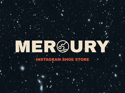 Instagram shoe store Mercury branding branding cosmos design graphic design instagram logo mercury space store