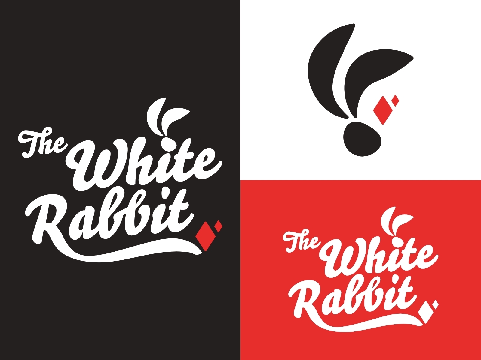 The White Rabbit - pub logo by Klaudia Sagan on Dribbble