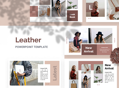 LEATHER Powerpoint Template deck google slide keynote pitch powerpoint ppt pptx presentation slide template