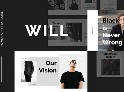 WILL Powerpoint Template black deck google slide keynote layout pitch pitch deck powerpoint ppt pptx presentation presentation layout simple slide template will