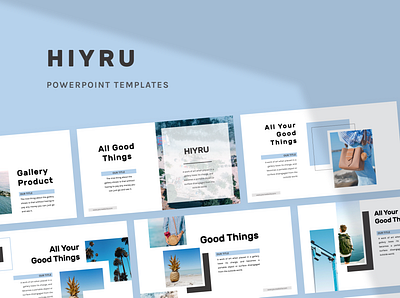 HIYRU Powerpoint Template deck fashion google slide hiyru keynote layout layout design pitch powerpoint ppt pptx presentation slide template