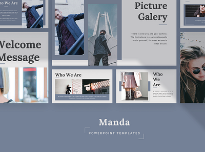 MANDA Powerpoint Template deck fashion google slide keynote layout manda pastle pitch powerpoint ppt pptx presentation simple slide template