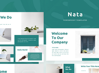 NATA Powerpoint Template creative deck elegant fashion google slide keynote model nata pitch powerpoint ppt pptx presentation presentation layout product shirt simple slide template tosca