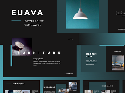 EUAVA Powerpoint Template dark mode deck design elegant fashion google slide keynote model nice pitch powerpoint ppt pptx presentation presentation layout simple slide template