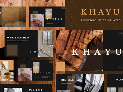 KHAYU Powerpoint Template deck elegant fashion fashion brand google slide keynote pitch powerpoint ppt pptx presentation presentation layout simple slide template