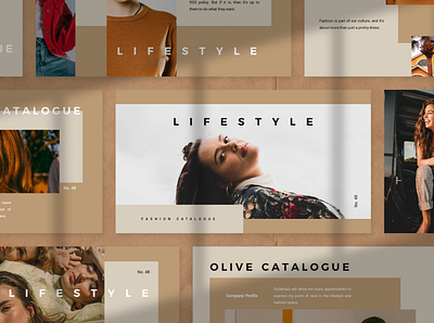 OLIVE Powerpoint Template deck fashion google slide keynote pitch powerpoint ppt pptx presentation presentation layout simple slide template