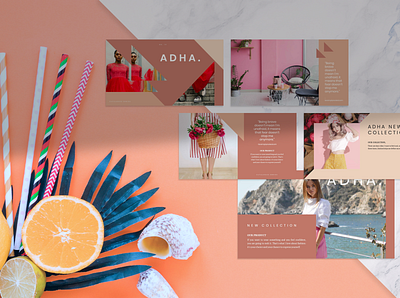 ADHA Powerpoint Template adha coral deck elegant fashion food google slide keynote model pitch pitchdeck powerpoint ppt pptx presentation presentation layout simple slide store template