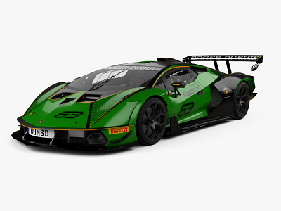 Lamborghini Essenza 3d 3d art 3d artist 3d model 3d modeling 3dsmax car lamborghini racing racing car render vray