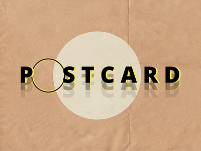 For the love of postcards illustration type typogaphy