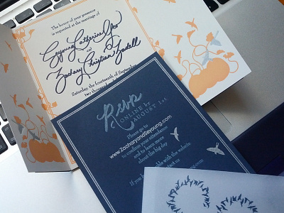 barn swallow wedding invitation