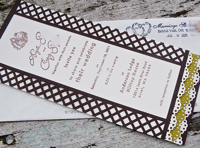 Northwest Outdoors Wedding design illustration invitation raster stationery wedding