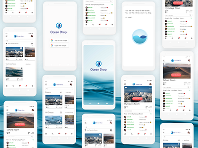 UX/UI Mobile App (white iPhone mockup) Ocean Drop iphone iphone mockup mobile app mobile application mobile apps white iphone mockup