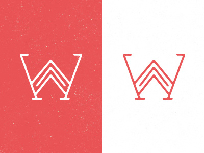 W's branding icon identity letters typography w