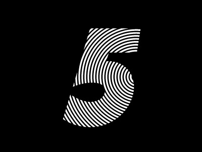 52 in 5 5 hendy illusion lines linework numbers tyler typography