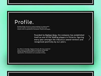 Profile page - BDS aqua architecture bds design firm profile web