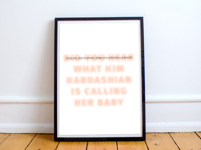 Did you hear? bright hendy kardashian kim mars media mockup news poster tyler typography yellow