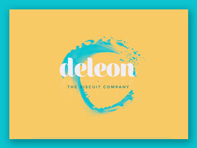 Deleon Biscuits biscuits blue bright brush concept deleon hendy logo paint tyler yellow